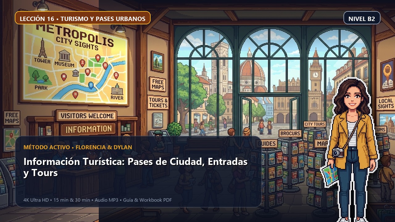 Portada de la lección 16: Información Turística: Pases de Ciudad, Entradas y Tours