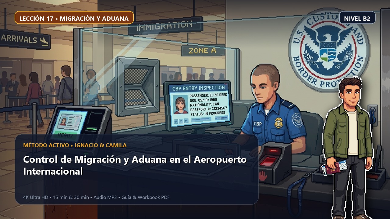 Portada de la lección 17: Control de Migración y Aduana en el Aeropuerto Internacional