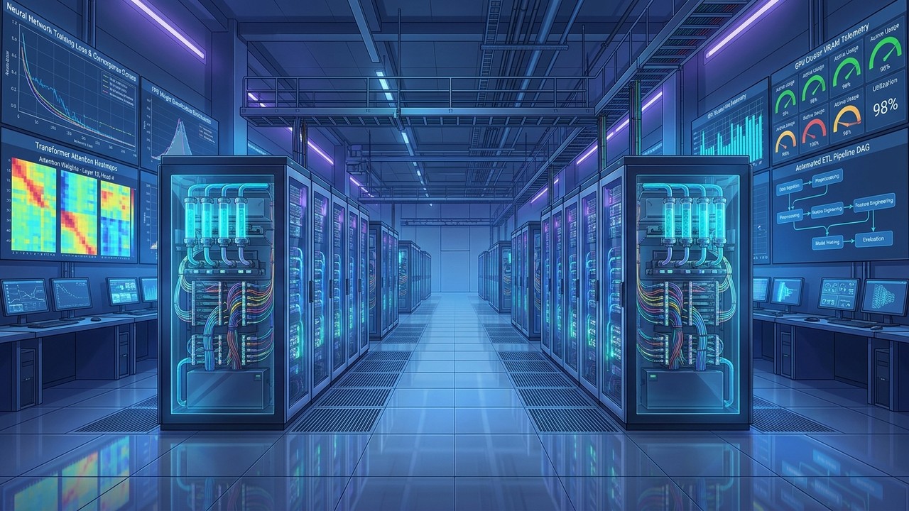 Portada de la lección 28: Ciencia de Datos e IA: Flujos de Datos ETL, MLOps e Inferencia en GPUs