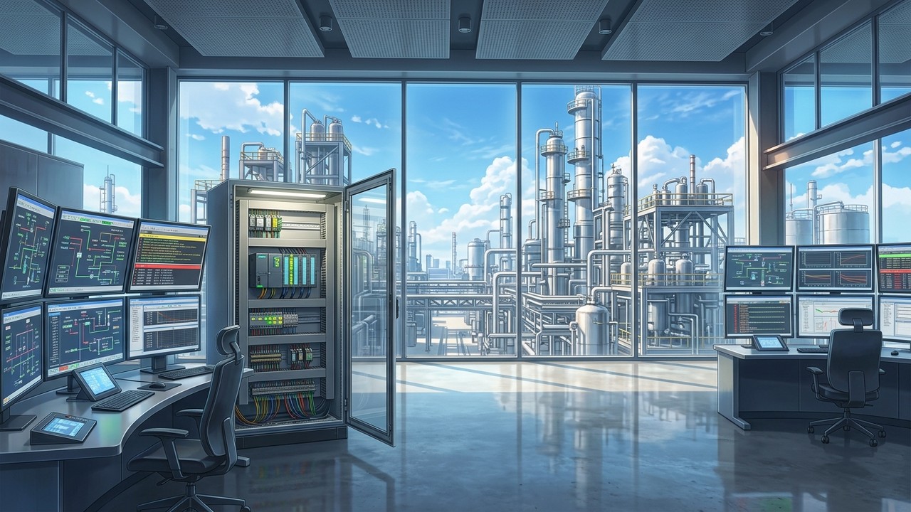 Portada de la lección 30: Automatización y Control Industrial: Programación PLC (IEC 61131-3) y SCADA