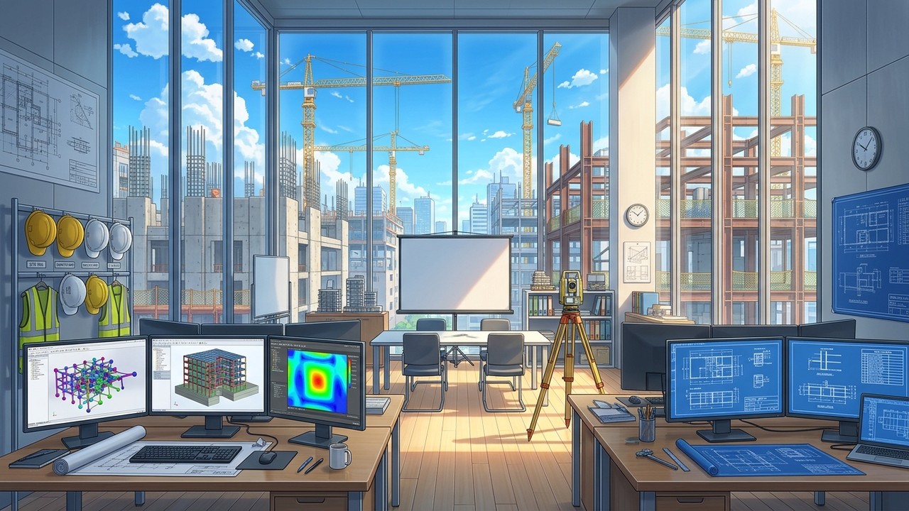 Portada de la lección 31: Ingeniería Civil y Estructural: Modelado BIM, Cargas Sísmicas y Hormigón Armado